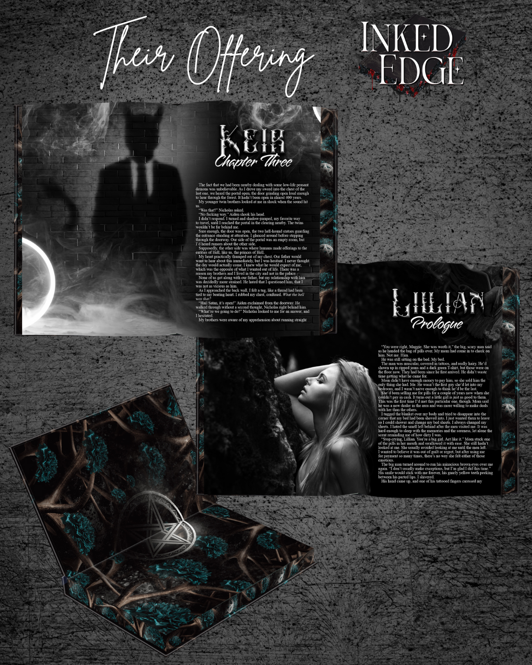 Endpage for their offering that matches the cover and the interior formatting